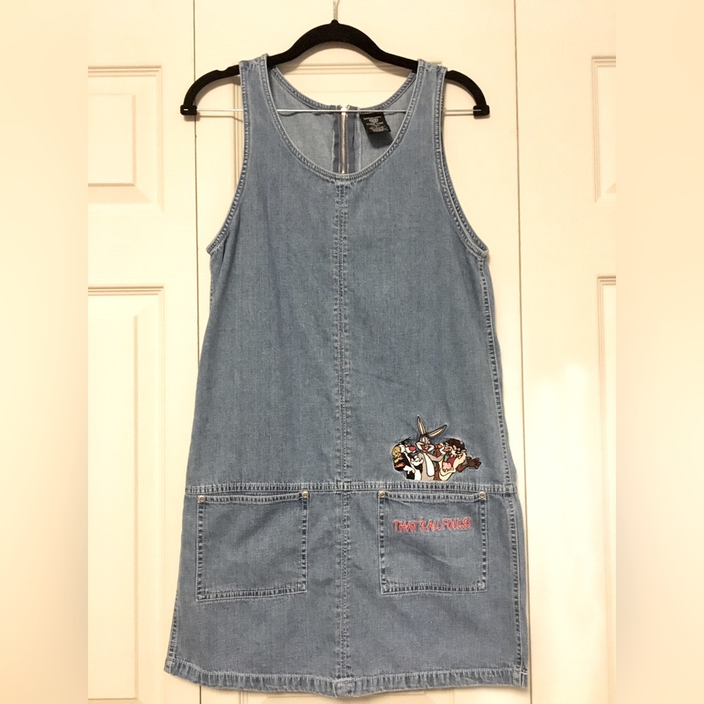 Warner Bros. Blue Denim Mini Dress